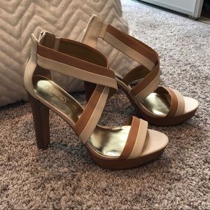 Coach “authentic” strappy heels.